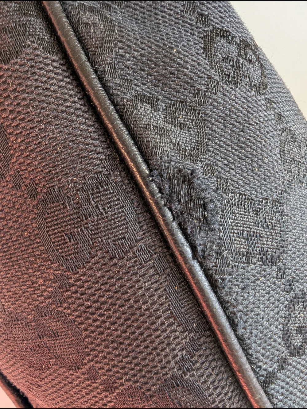 Gucci Black Crescent Bamboo-Handle Shoulder Bag